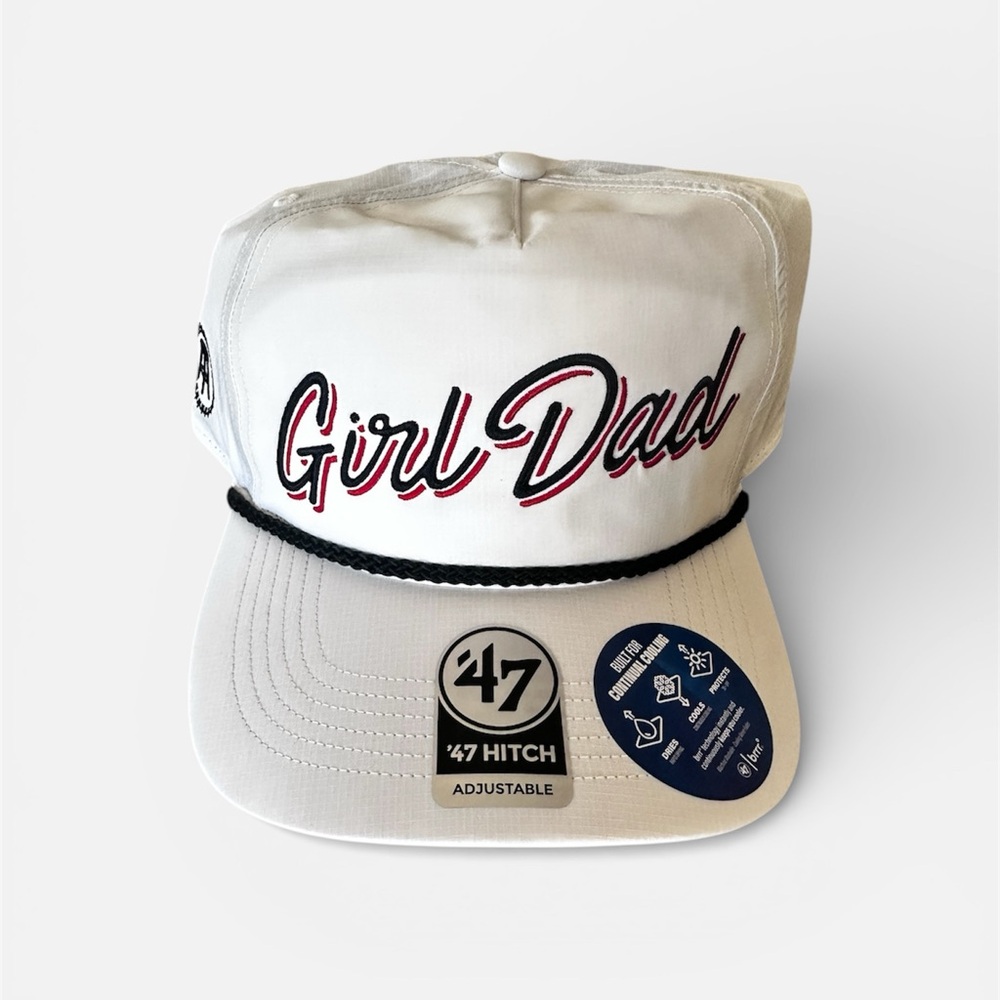 Barstool Sports 47 Brand White 'Girl Dad' Hat NWT